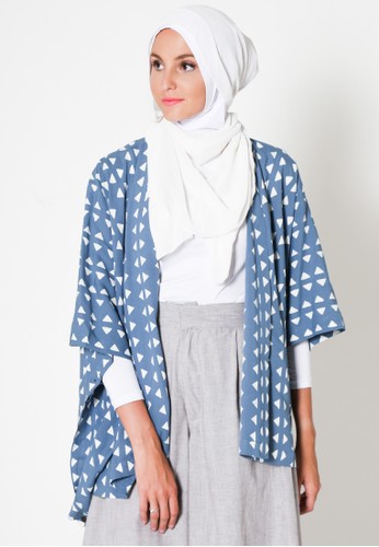 Kamga Blue with Triangle Pattern Outer