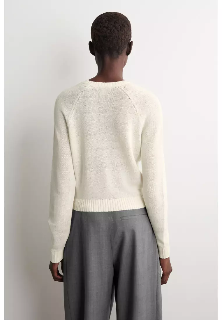 KNITTED LINEN CARDIGAN
