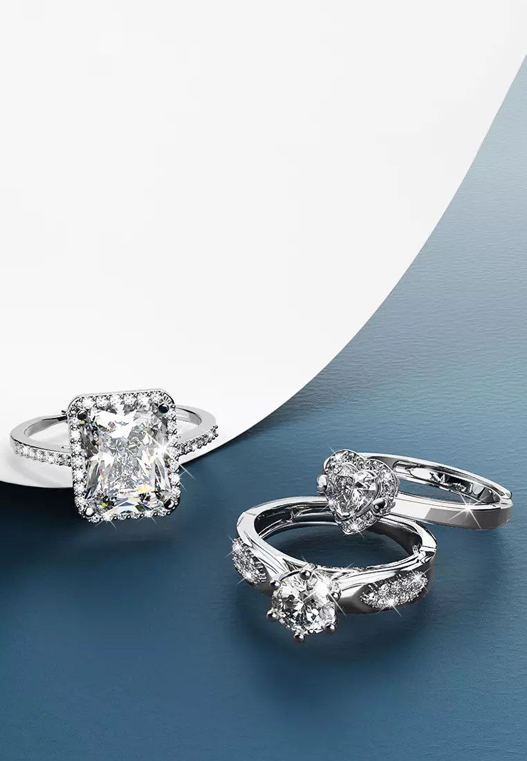 Solid 925 Sterling Silver Kindrea Heart Ring