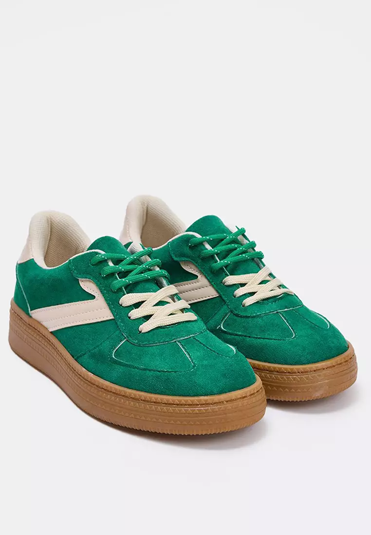 Retro Double Lace-Up Sneakers