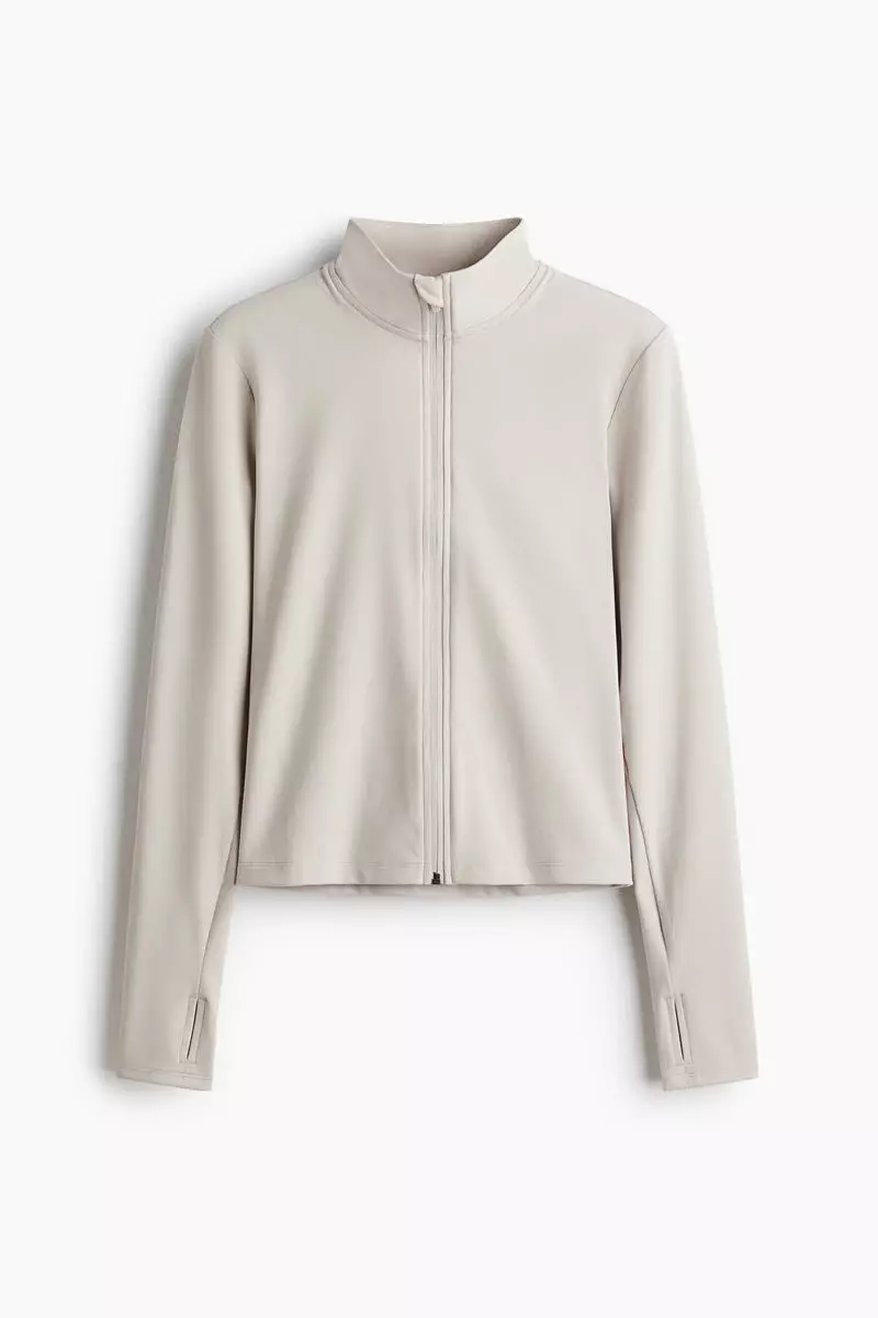 Zip-through sports jacket with SoftMove™