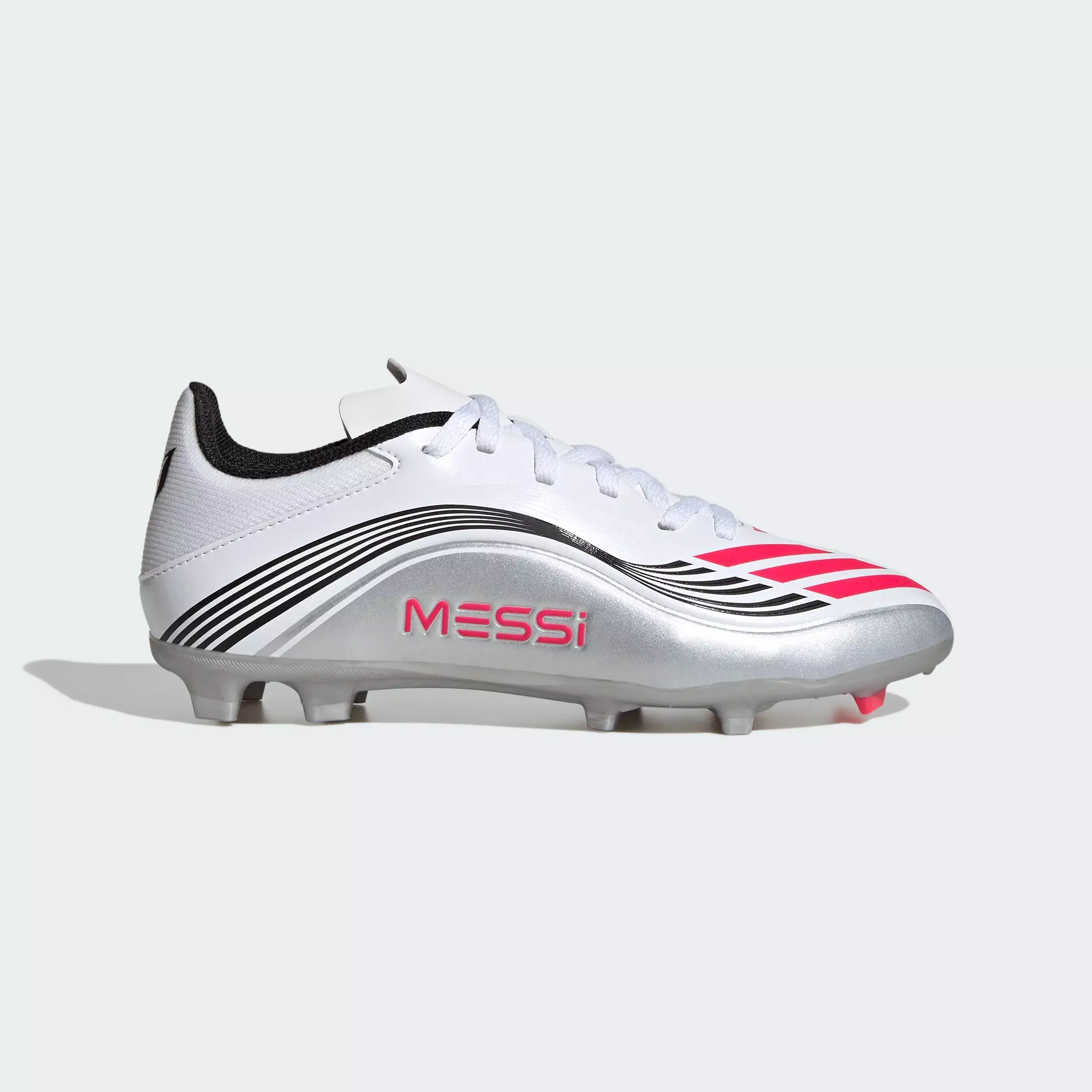 Football F50 Messi League Firm/Multi-Ground Boots Kids Unisex White JP7454