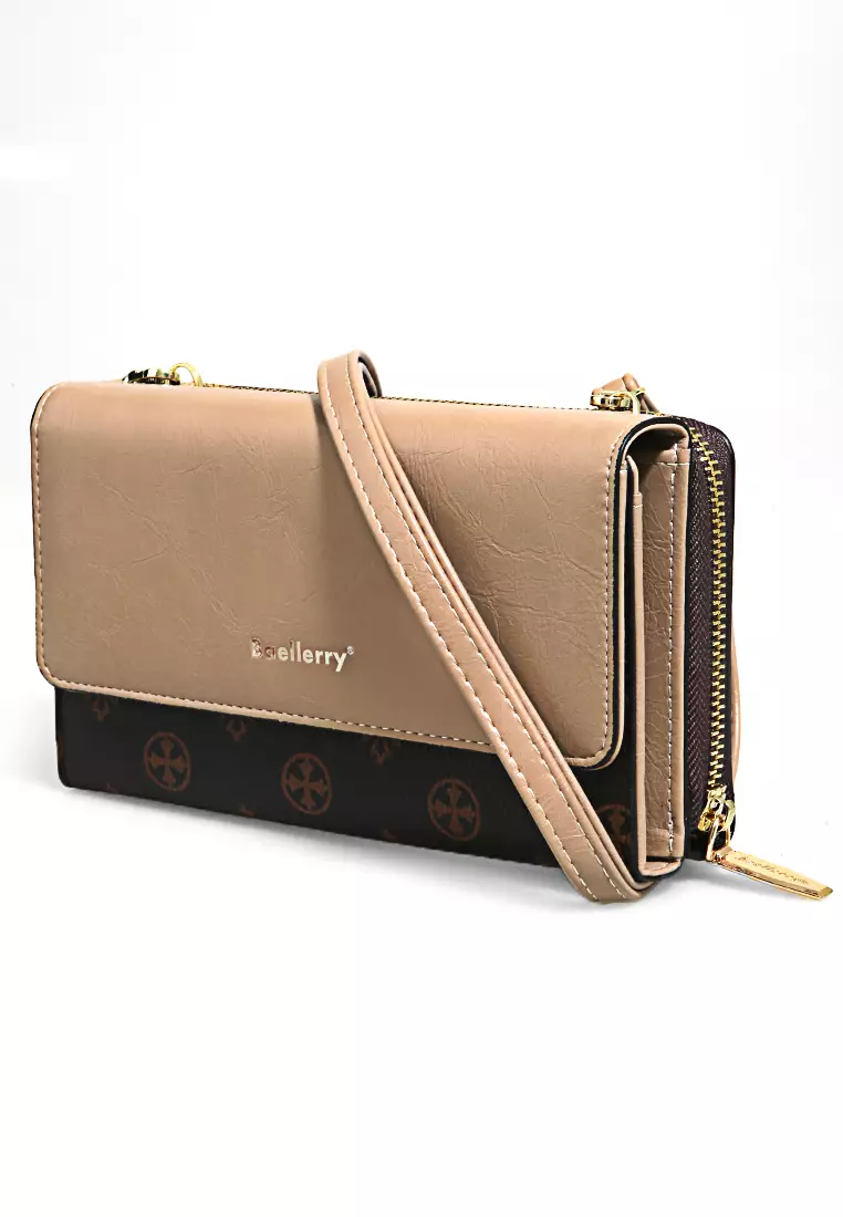 Dompet Wanita Model Panjang Long Wallet With Strap Handle Material Leather ORIGINAL