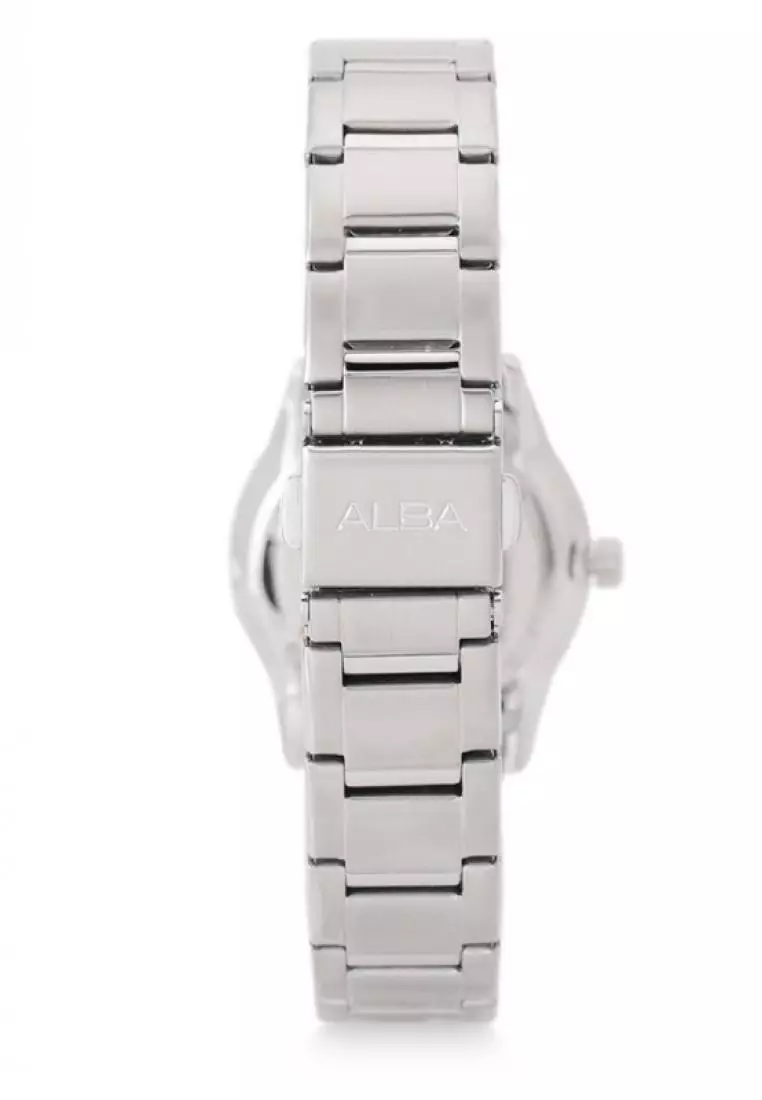 Jam Tangan Wanita Alba Ladies Original Garansi Resmi AH7L72 AH7L72X1 Strap Stainless Steel Rose Gold Silver
