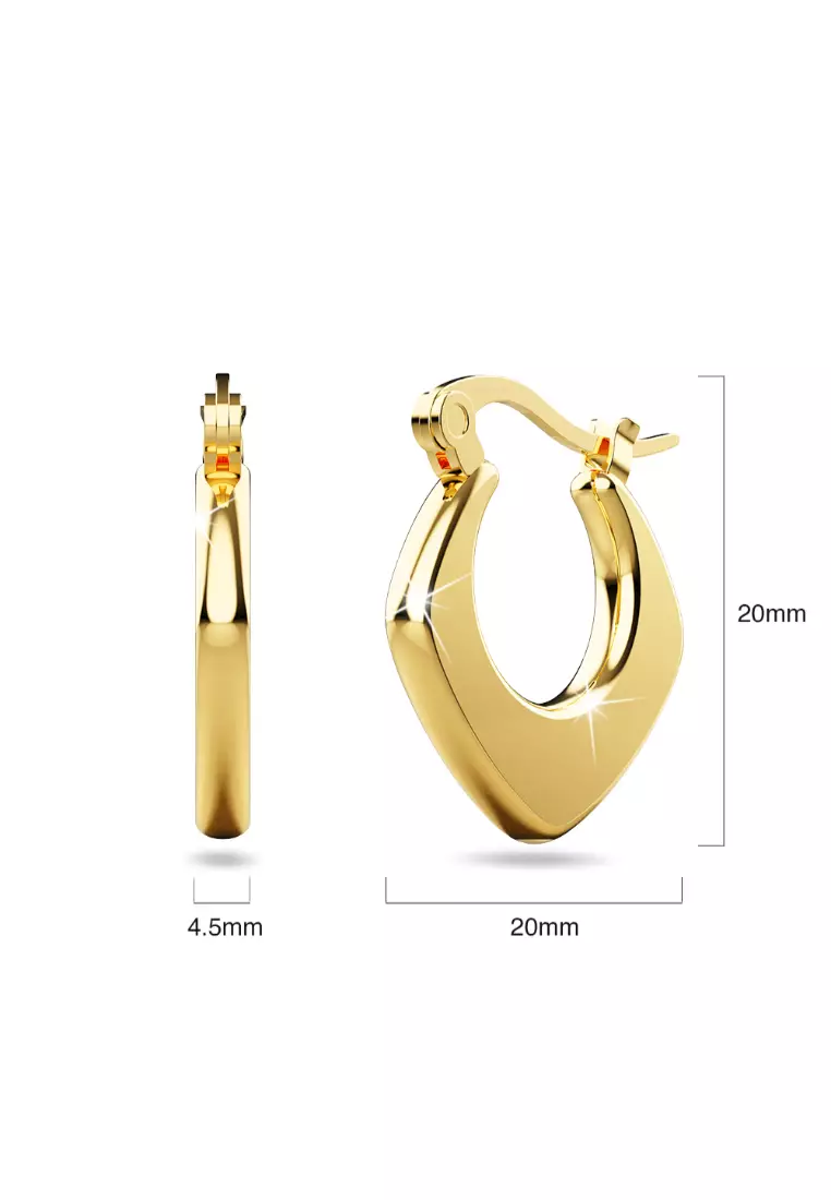 Sylvia Gold Hoop Earrings