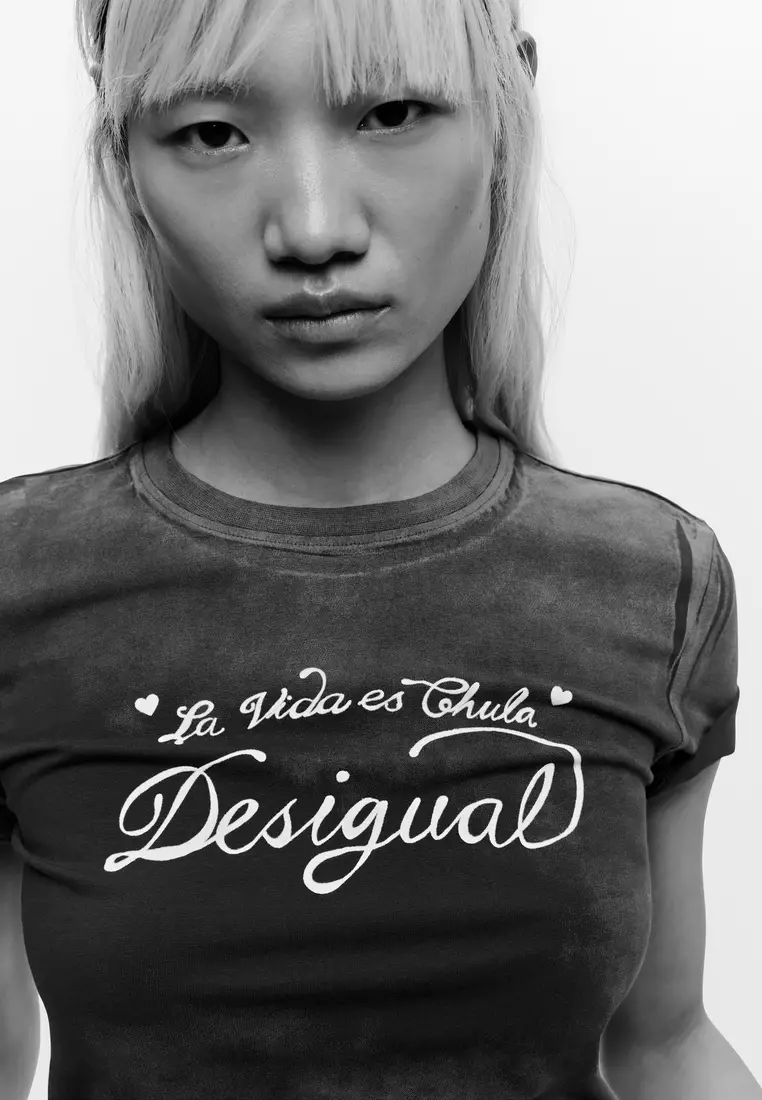 Desigual Flock Print T-Shirt