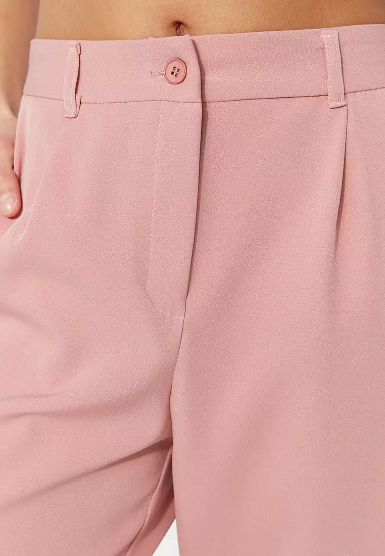Wide Leg Woven Trousers