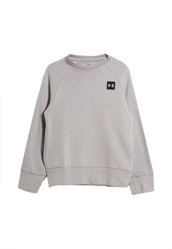 Under Armour grey Rival Fleece Crew Sweatshirt CCDBCKAE6F8724GS_1