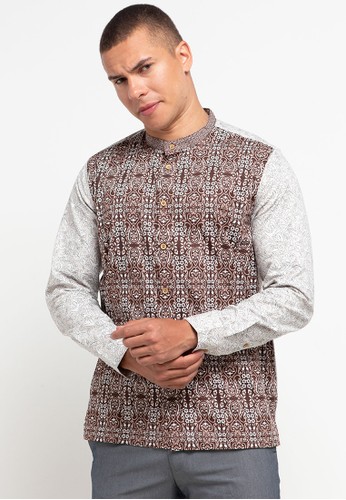 Men's Top brown NADJ-KHAKI Muslimwear LS 7E94BAA3D7821EGS_1