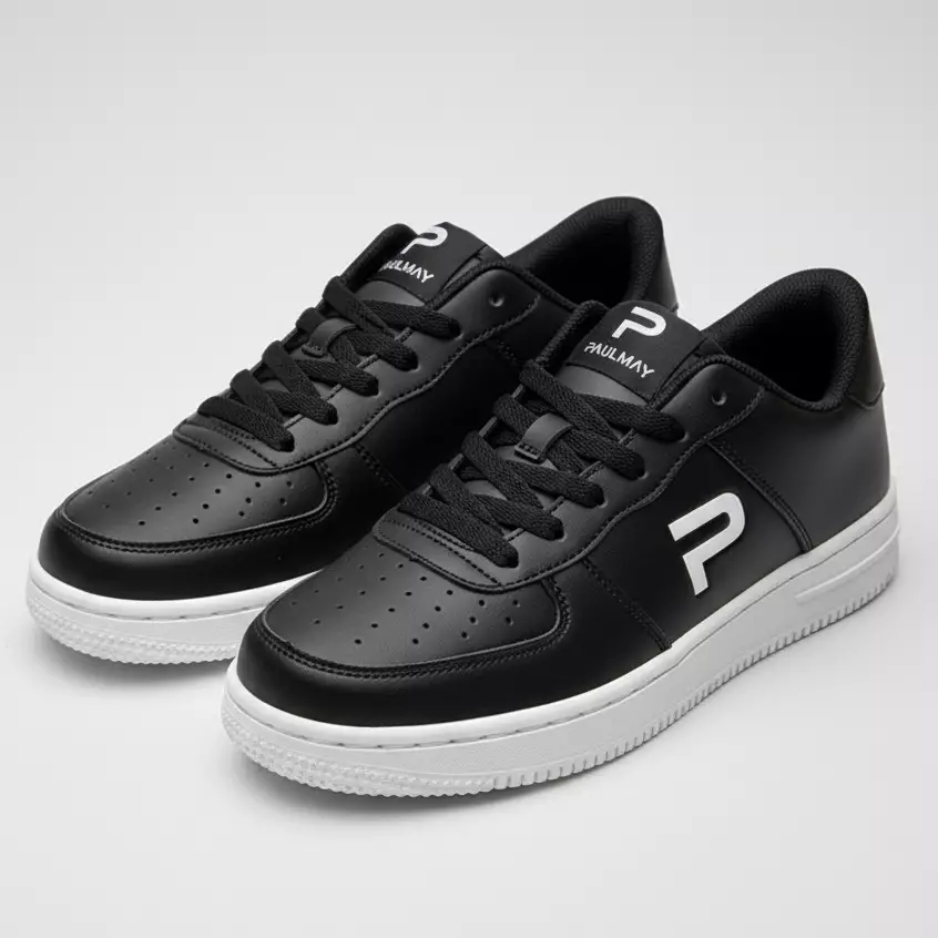PAULMAY - Sepatu Sneakers Pria Denver - Black White