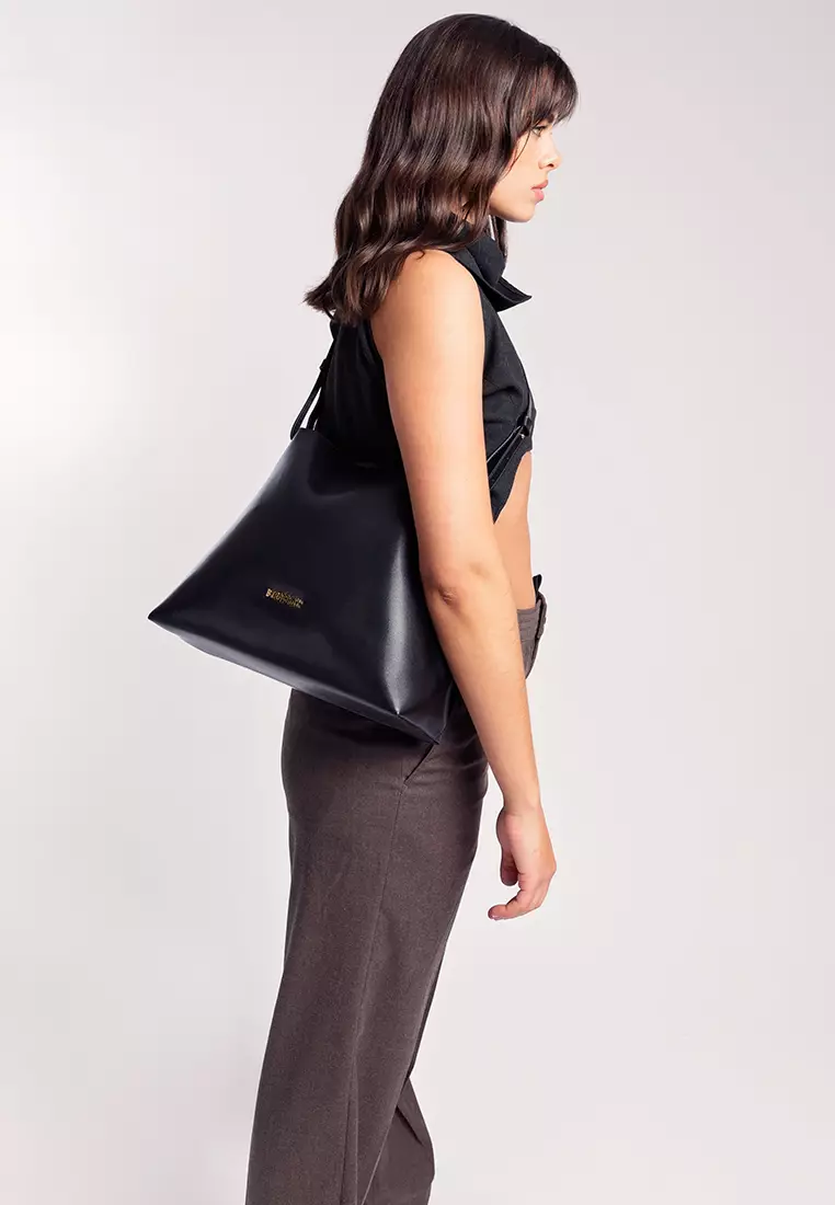 Triangular Shoulder Bag - Noir