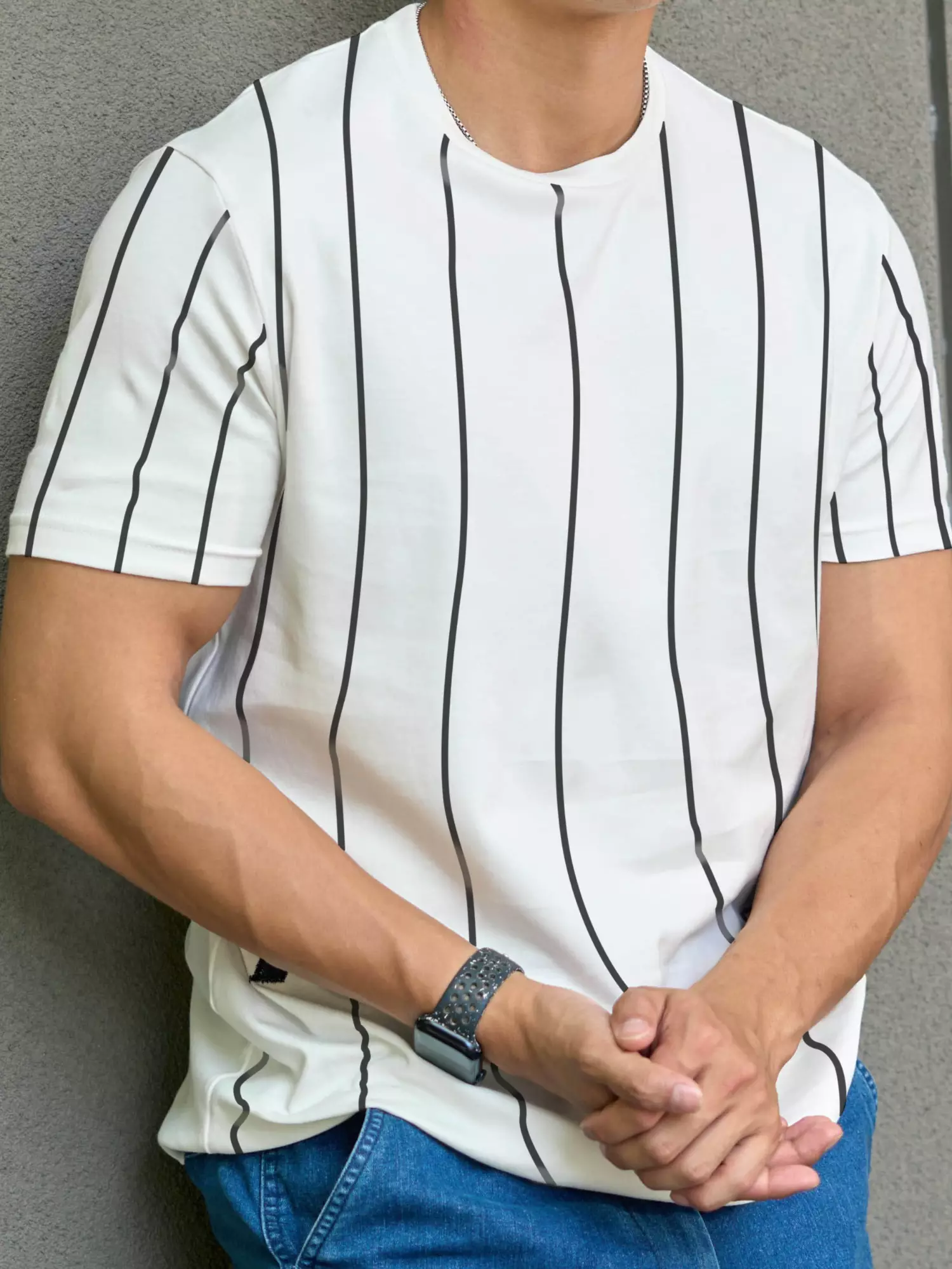 Kale Uranus White / Cotton Cloudy / Kaos Boxy Fit / Kaos Korea / Atasan Kaos Pria / Kaos Basic Pria