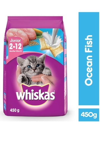 Shop Whiskas Whiskas Junior Ocean Fish Flavor W Milk Dry Cat Food 450g Online On Zalora Philippines