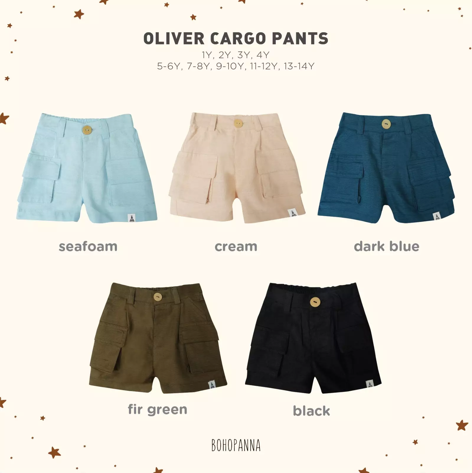BOHOPANNA - OLIVER CARGO PANTS - CELANA CARGO ANAK