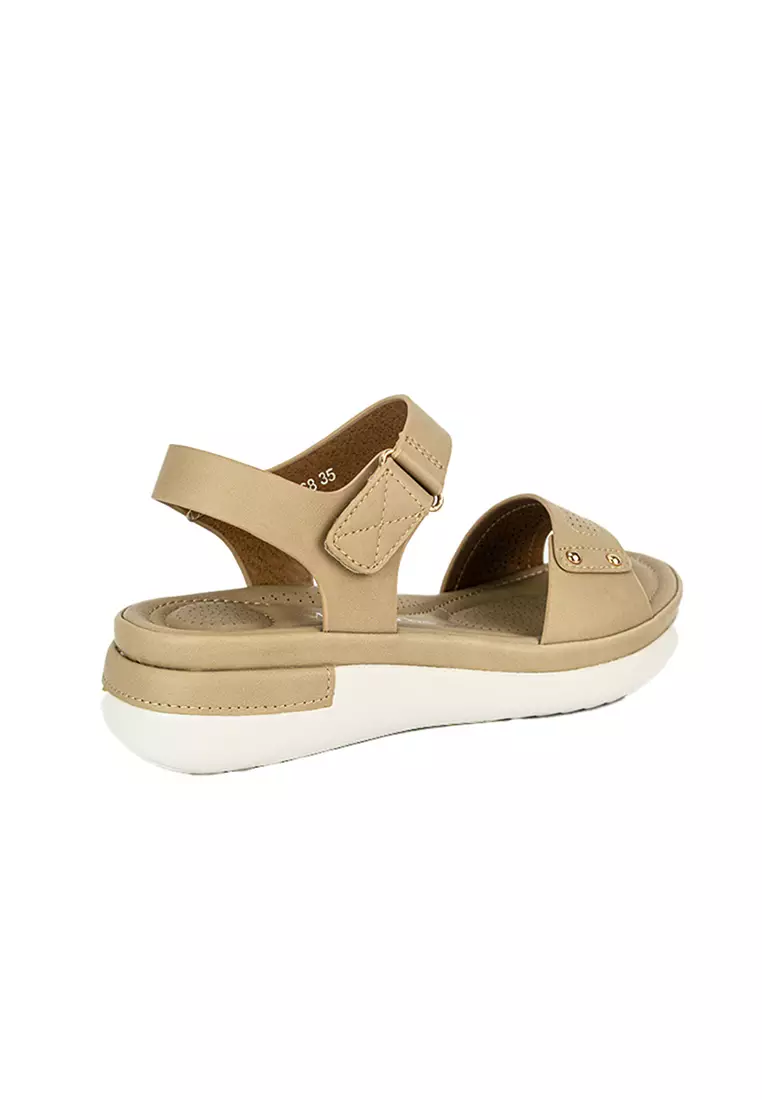 Women's Flats Sandals LX 26368 Beige C49 C61 C68