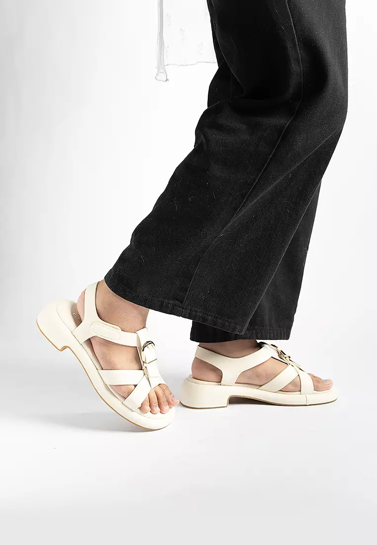 Bonnie Buckle Slingback Sandals