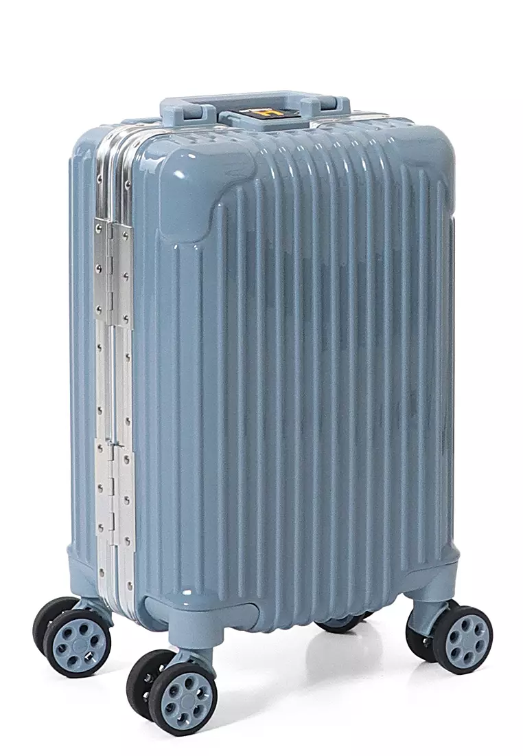 Belinda Koper Hardcase Size 16 Inch Suitcase Unisex Mini Size TSA Lock Material Polycarbonate ORIGINAL - Blue