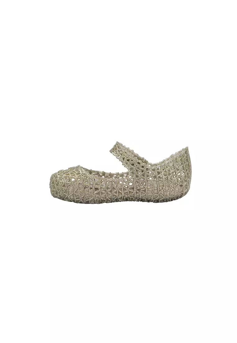 Mini Campana Papel BB Toddlers Flats - Gold Glitter