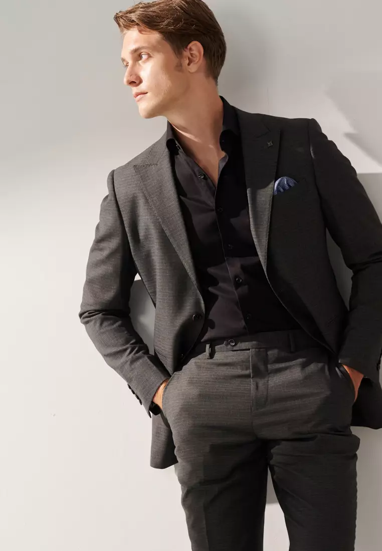 Grey Check Tailored Suit