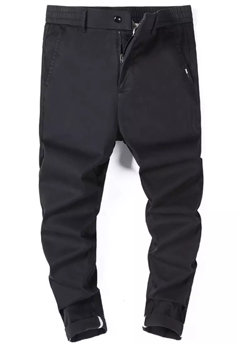 Elasticated Waist Slim Trousers