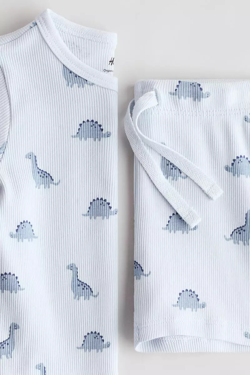 2-piece ribbed cotton set