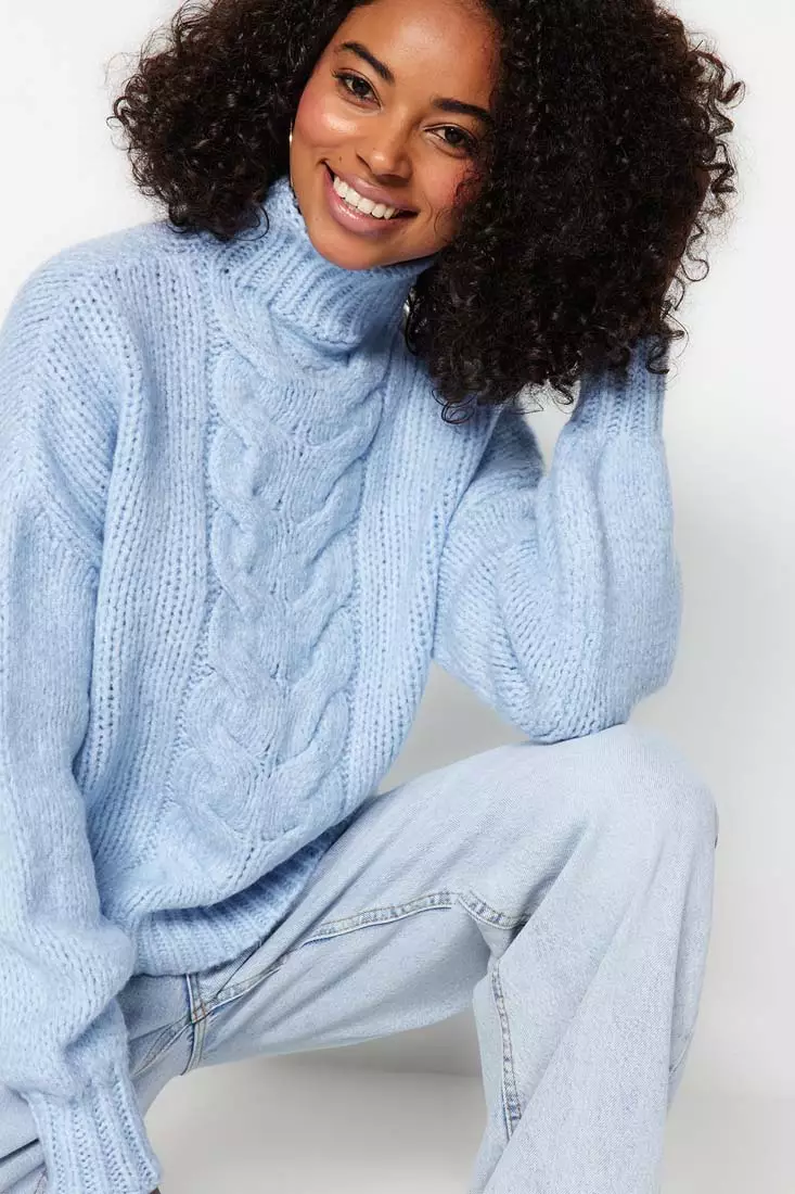 Buy Blue Sweaters & Cardigans for Women by TRENDYOL Online