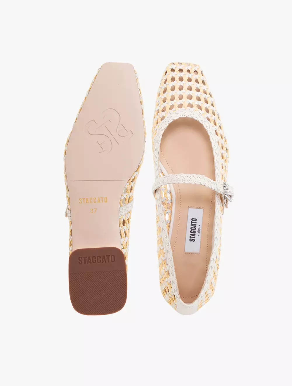Staccato Women's EWV04-AP1 Flats - Apricot