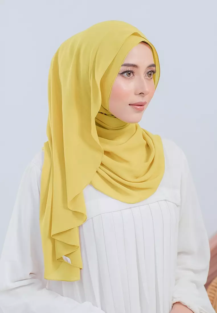 HIJAB INSTAN LUBNA - LIGHT MUSTARD