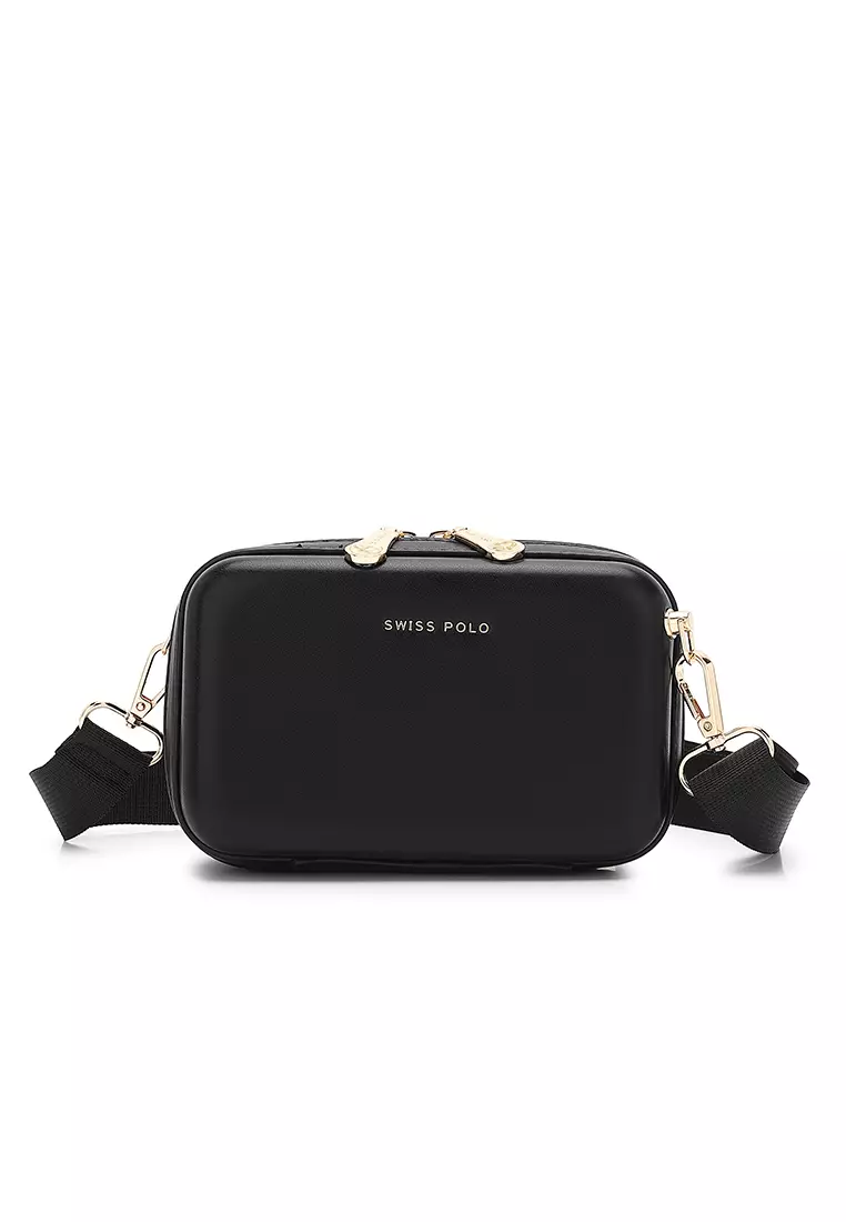 Women's Sling Bag / Crossbody Bag - Black