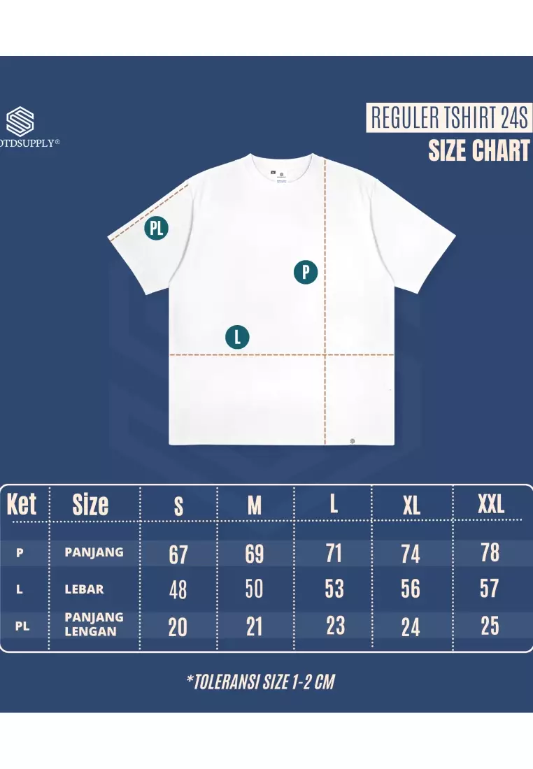 OOTDSUPPLY Reguler Tshirt 24s Lyra Star Black & White | Kaos Pria & Wanita TS070
