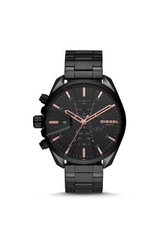 Jual Diesel Diesel Ms9 Chronograph Black Stainless Steel Watch Dz4524 Jam Tangan Original Original Zalora Indonesia