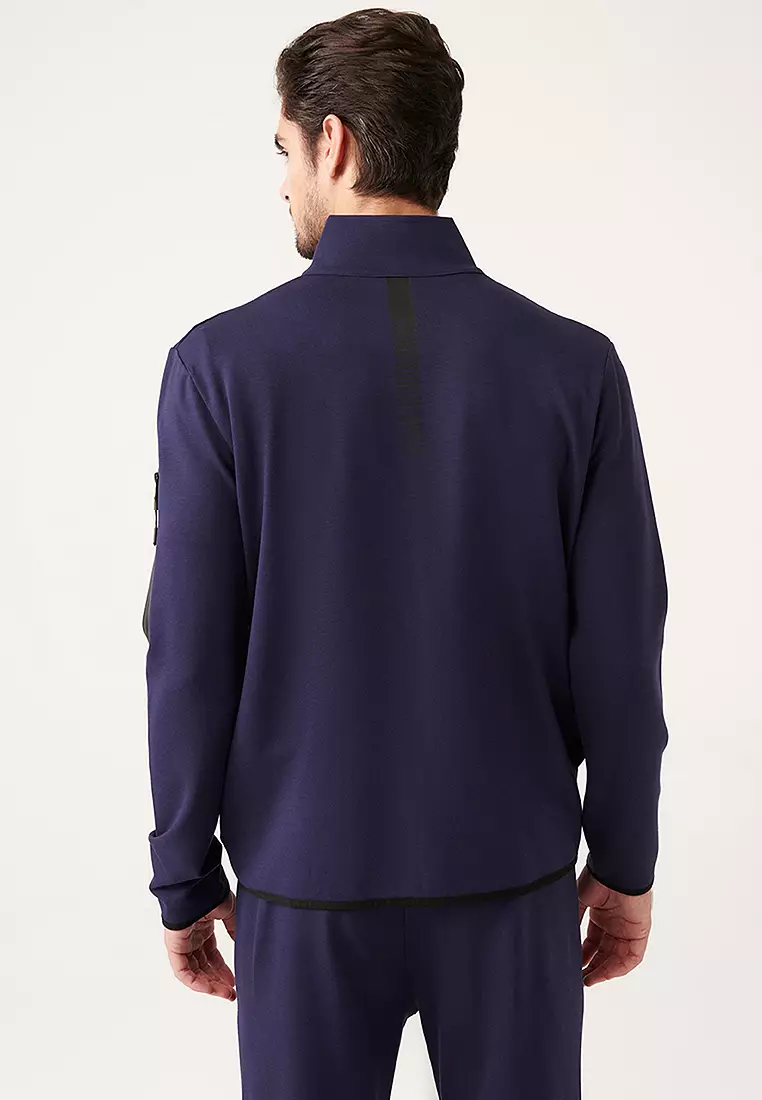 Interlock Windproof High Neck Sweatshirt