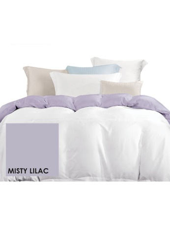CANNON CANNON Belvon Fedelle Misty Lilac Fitted Sheet 1000TC F82A9HLF3C4856GS_1