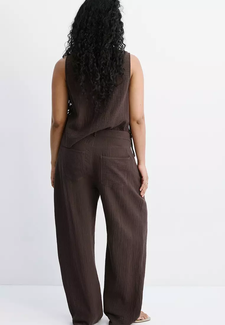 Balloon Cotton Trousers