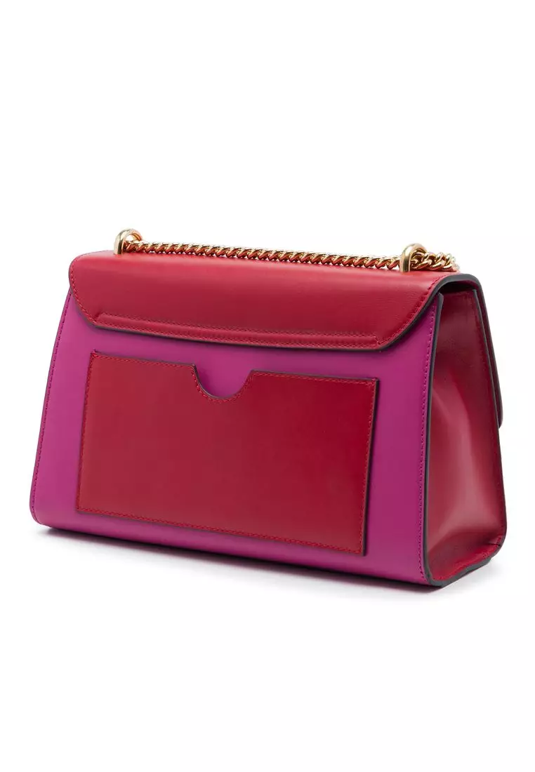 Pre-Loved Gucci Medium Bicolor Leather Padlock Shoulder Bag