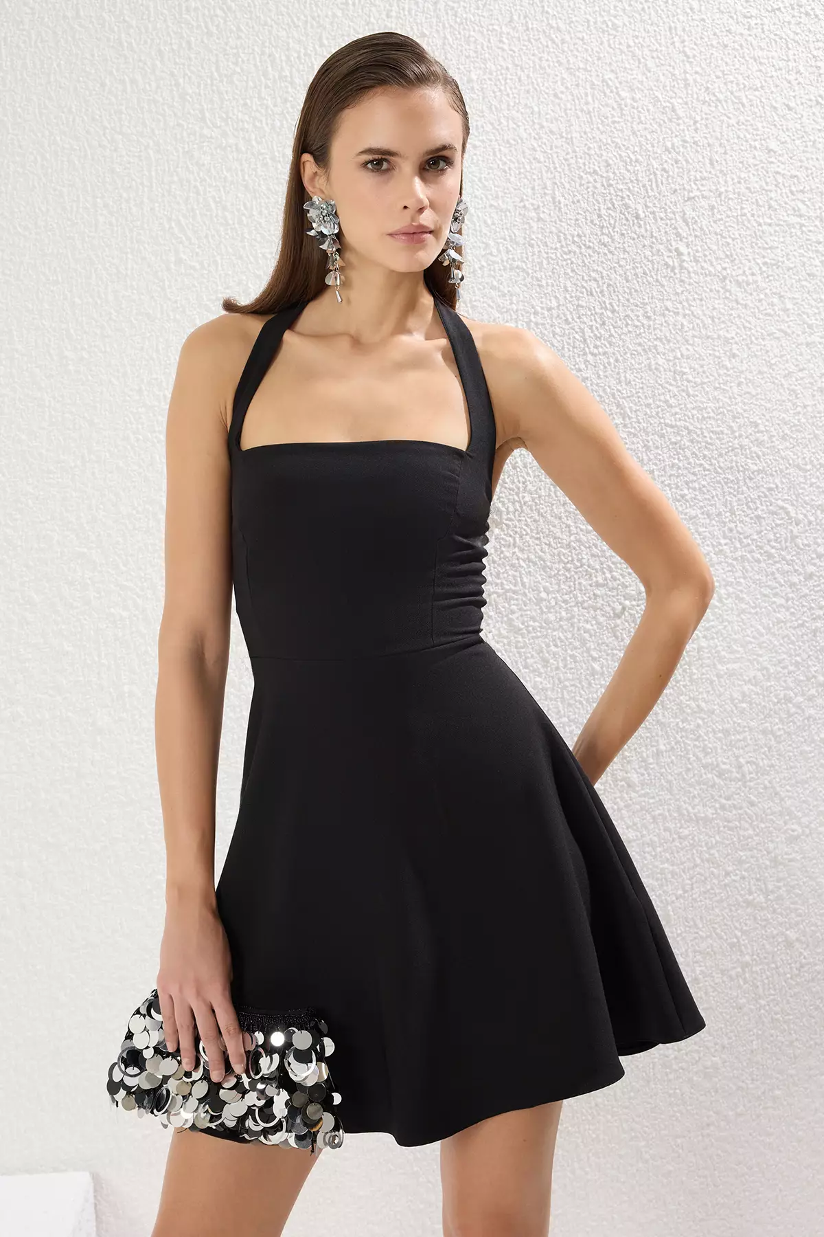 micro skater dress Fit And Flare Skater Dress Basics High Waisted Micro Fit Flare Skater Skirt  Boohoo DK