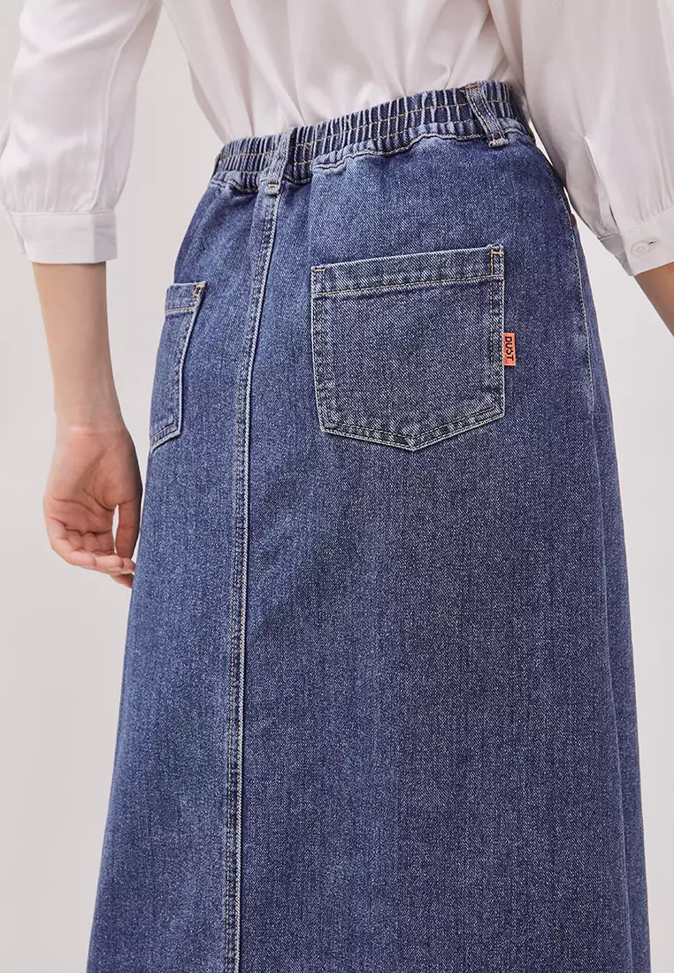 DUST Rok Denim Nurika Biru (D. 21146)