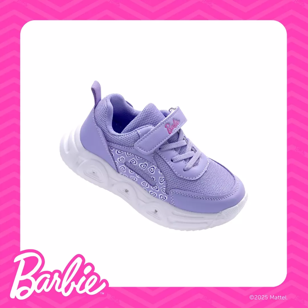 BARBIE - SEPATU LED WANITA ANAK KIDS CH840272WK UNGU