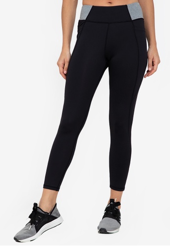 ZALORA ACTIVE multi Contrast Side Waistband Detail Tights B53F7AA41DBD76GS_1