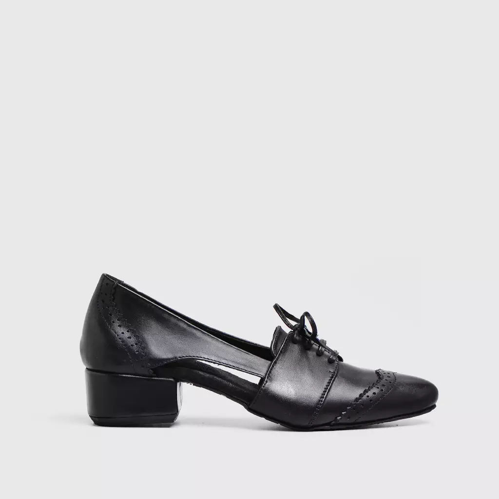 Hemera Mini Heels Genuine Leather Black