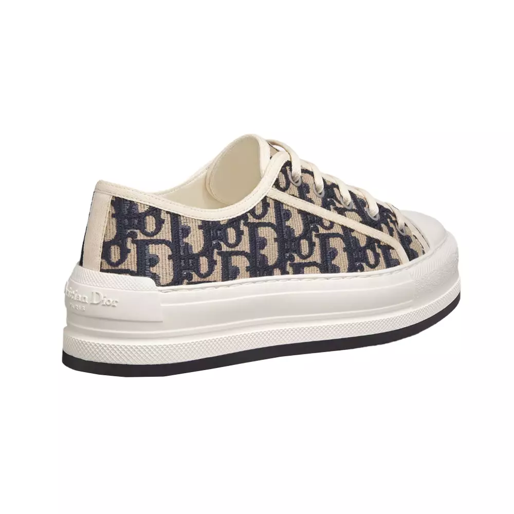 Jual Christian Dior Walk'n'D Platform Sneakers Embroidered Oblique