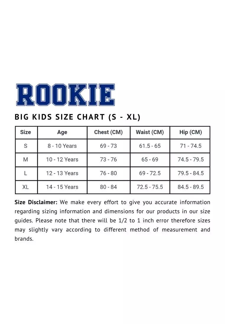 Converse kids deals clothing size chart