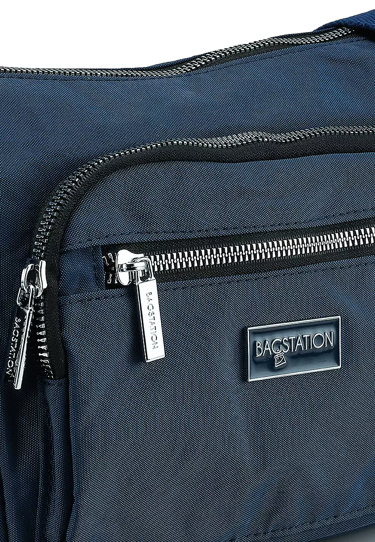 Metallic Series Crinkle Nylon Crossbody Bag