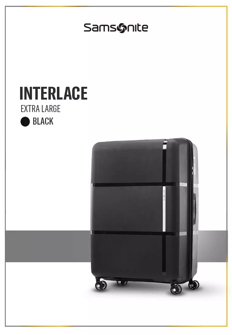 Samsonite Koper Hardcase Interlace Large 30 inch Exp V2 - Black