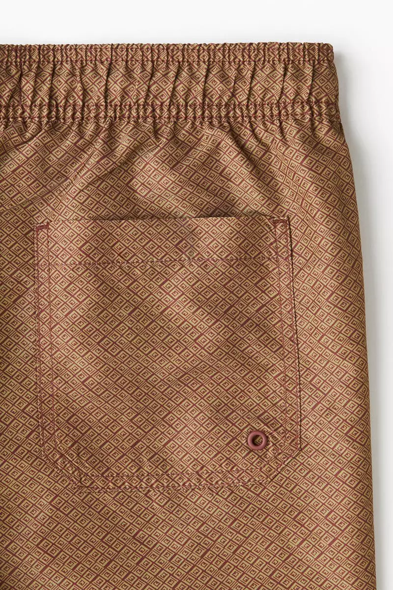 Patterned swim shorts