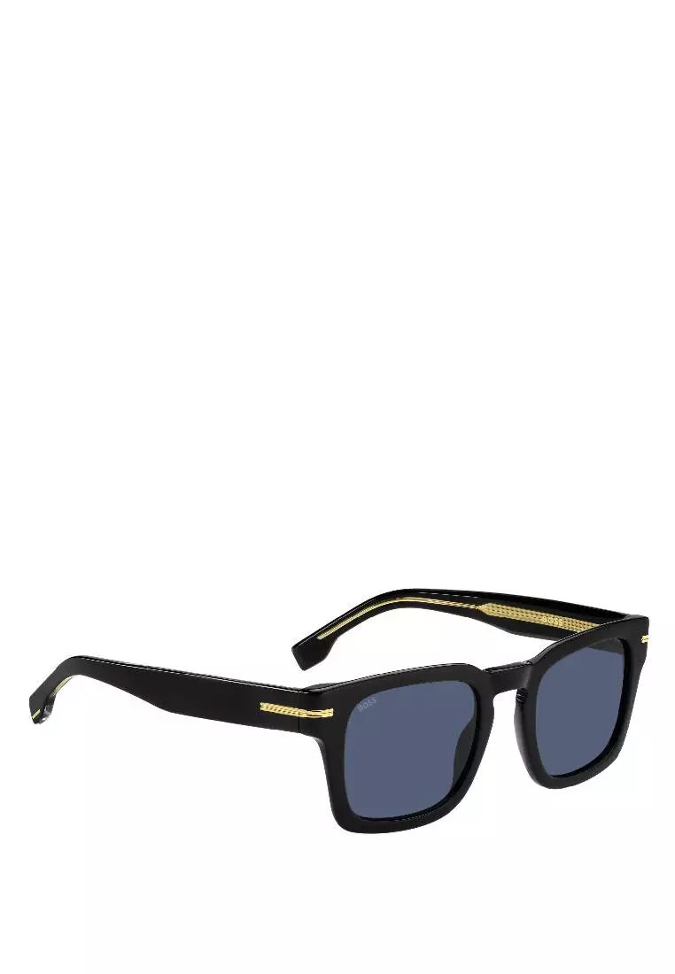 BOSS Sunglasses BOSS 1625/S-807-KU, Rectangular Sharp with Black color