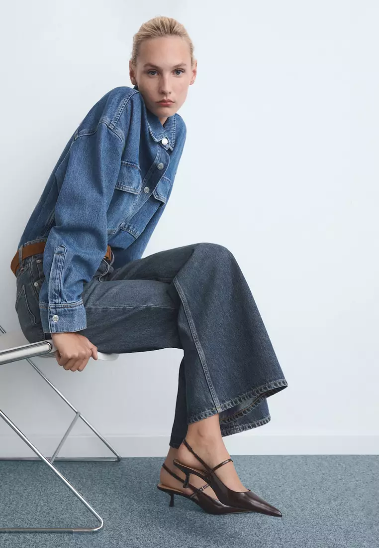 High-Waisted Wide-Leg Jeans