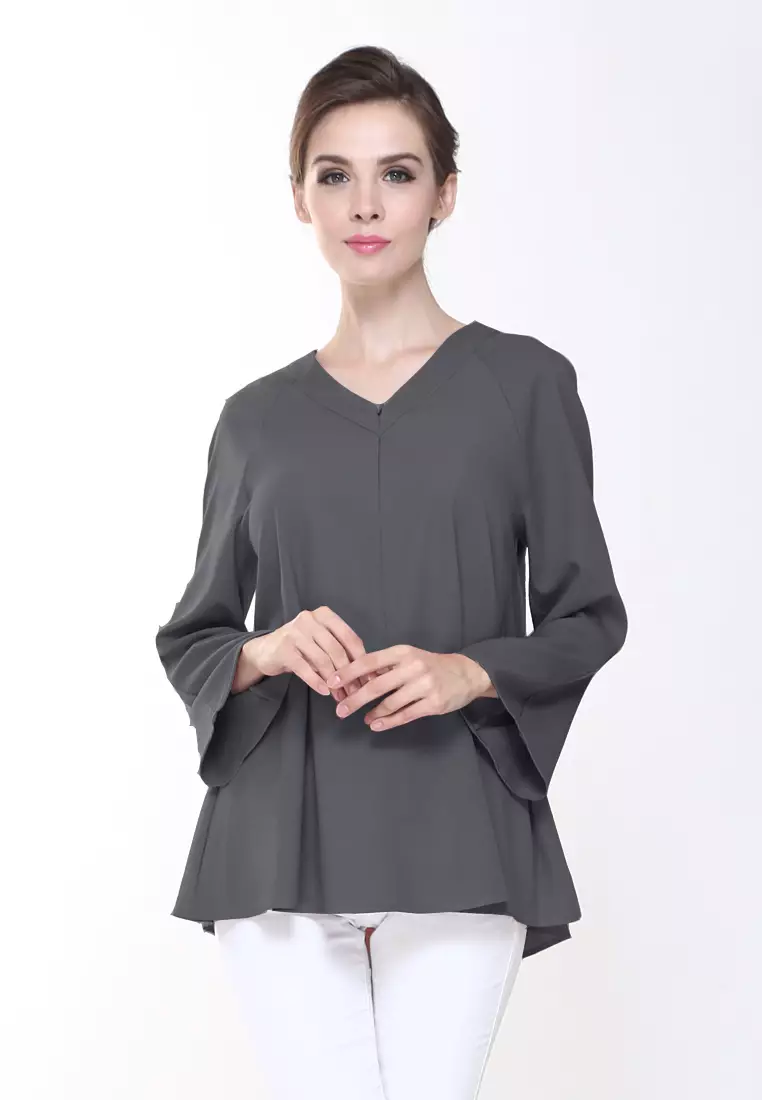 Vivi Top in Dark Grey