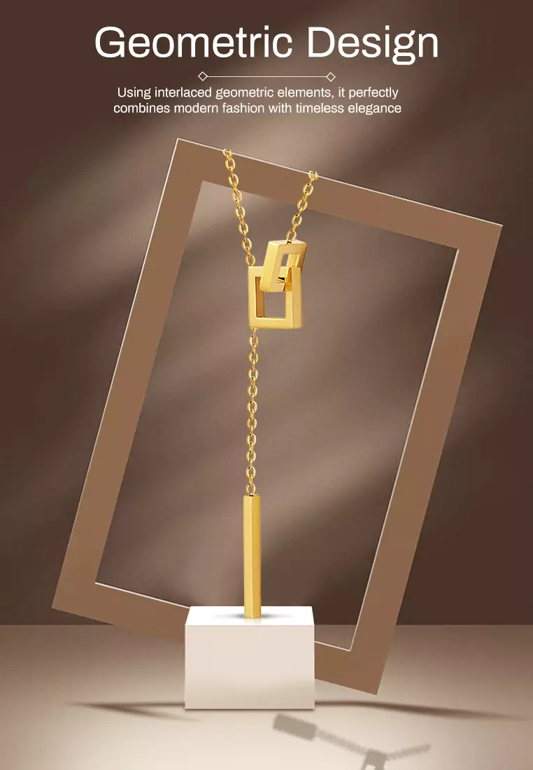 Kalung Wanita Korea Titanium Fashion Original Kotak Indah Kalung Cewek