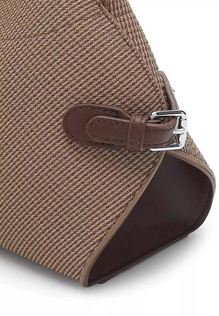 Women's Top Handle Bag / Sling Bag / Crossbody Bag / Shoulder Bag (手拿袋 / 斜孭袋 / 單肩包) - 棕色